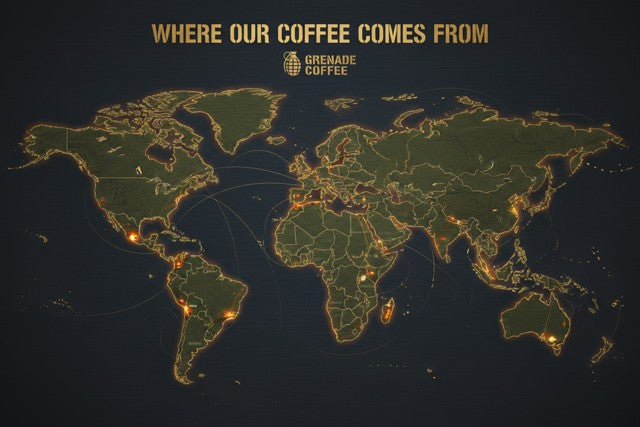 From the Field to Your Cup: Where Grenade Coffee Sources Its Beans