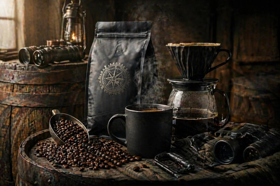 The Barrel-Aged Brief: A Veteran's Guide to Whiskey Barrel-Aged Coffee (And Why Highland Recon Hits Different)