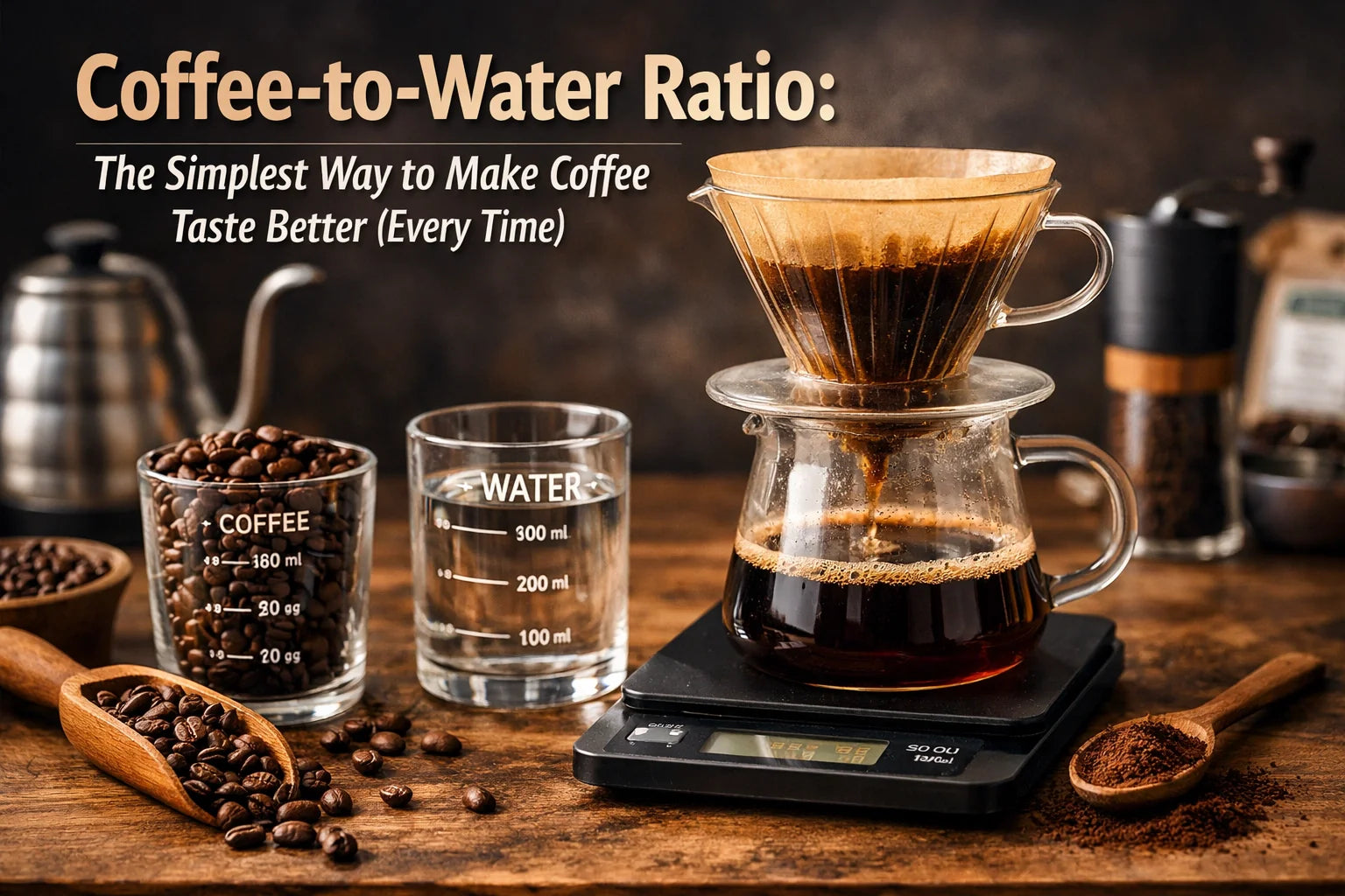 Coffee-to-water ratio: the simplest way to make coffee taste better (every time)