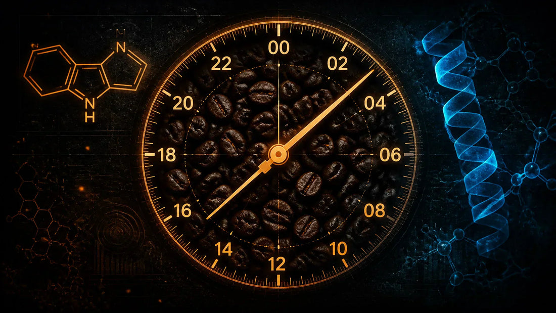 Circadian autophagy coffee timing guide — how to align your coffee to your biological clock for cellular cleanup | Grenade Coffee