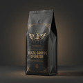 Bag of Brazil Santos single origin medium roast coffee with chocolate and caramel notes