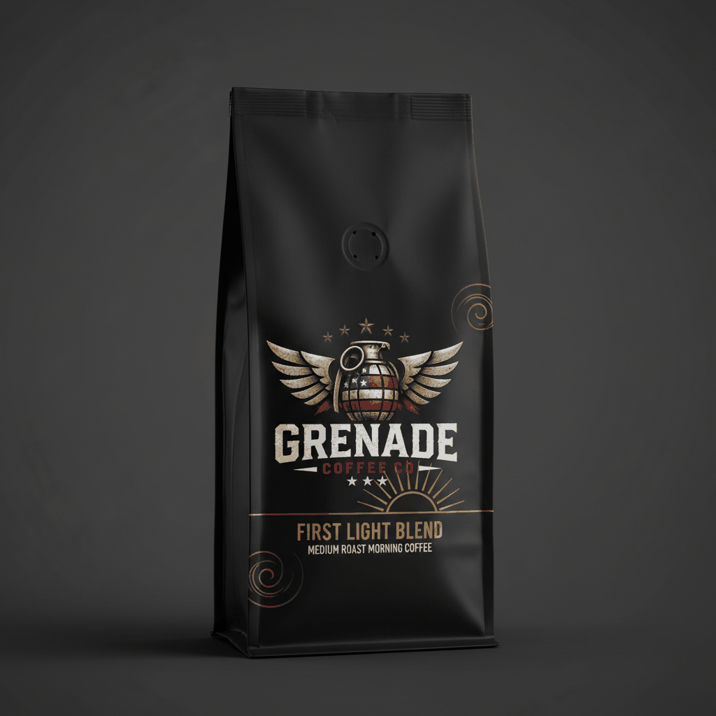 First Light Blend - Coffee Bag with Grenade Logo