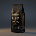 Bag of French Foreign Legion dark French roast coffee with dark chocolate and smoky notes