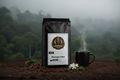 Grenade Coffee Matagalpa Ghost Nicaragua single origin medium roast bag on clay earth with Matagalpa cloud forest mist background