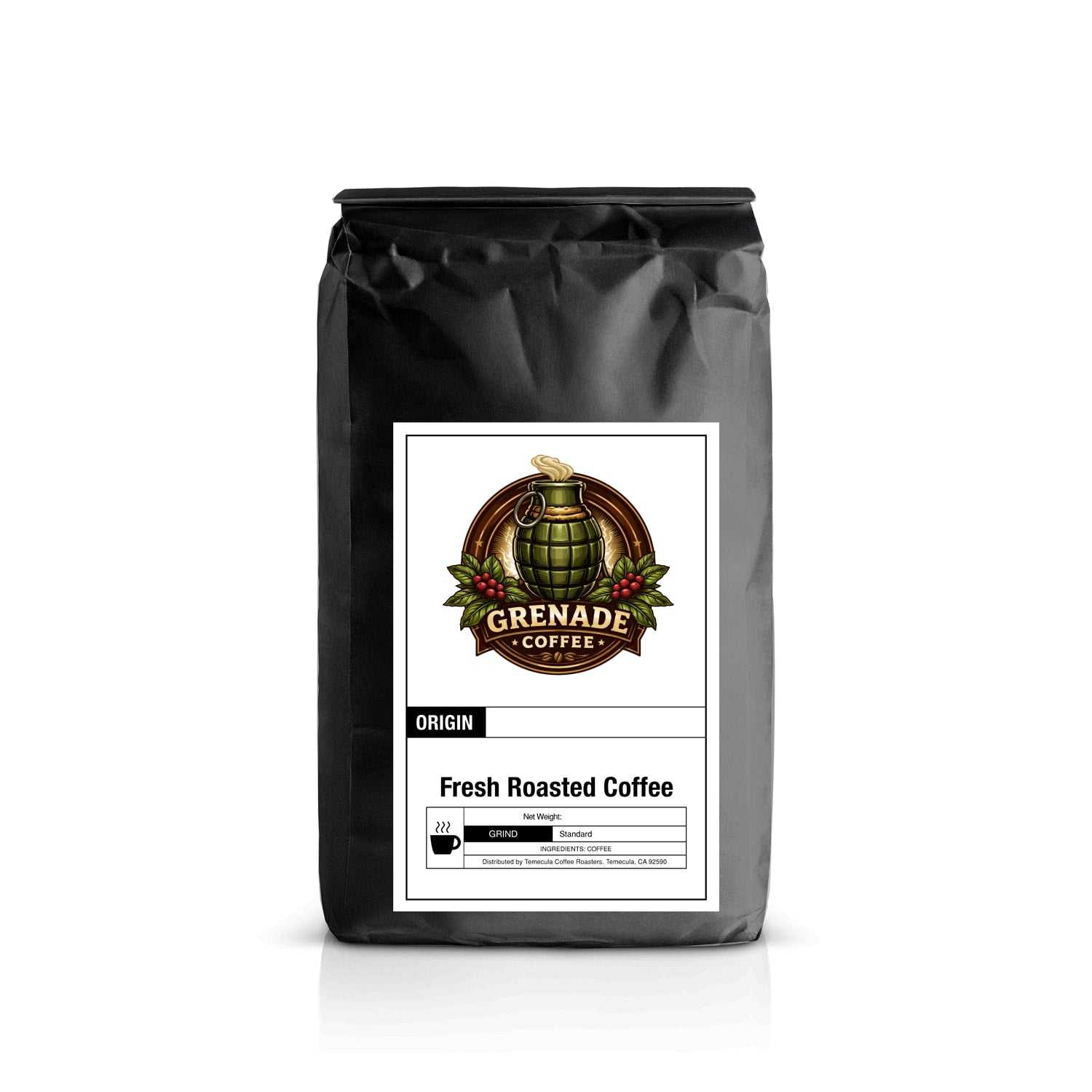 Cup of Brazil Santos medium-roast Brazilian coffee with cocoa notes