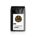 Bag of medium roast pumpkin spice coffee made from specialty-grade Arabica beans with cinnamon and nutmeg notes