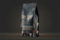 Bag of Psych Ops medium roast coffee infused with mushrooms highlighting chocolate and earthy notes