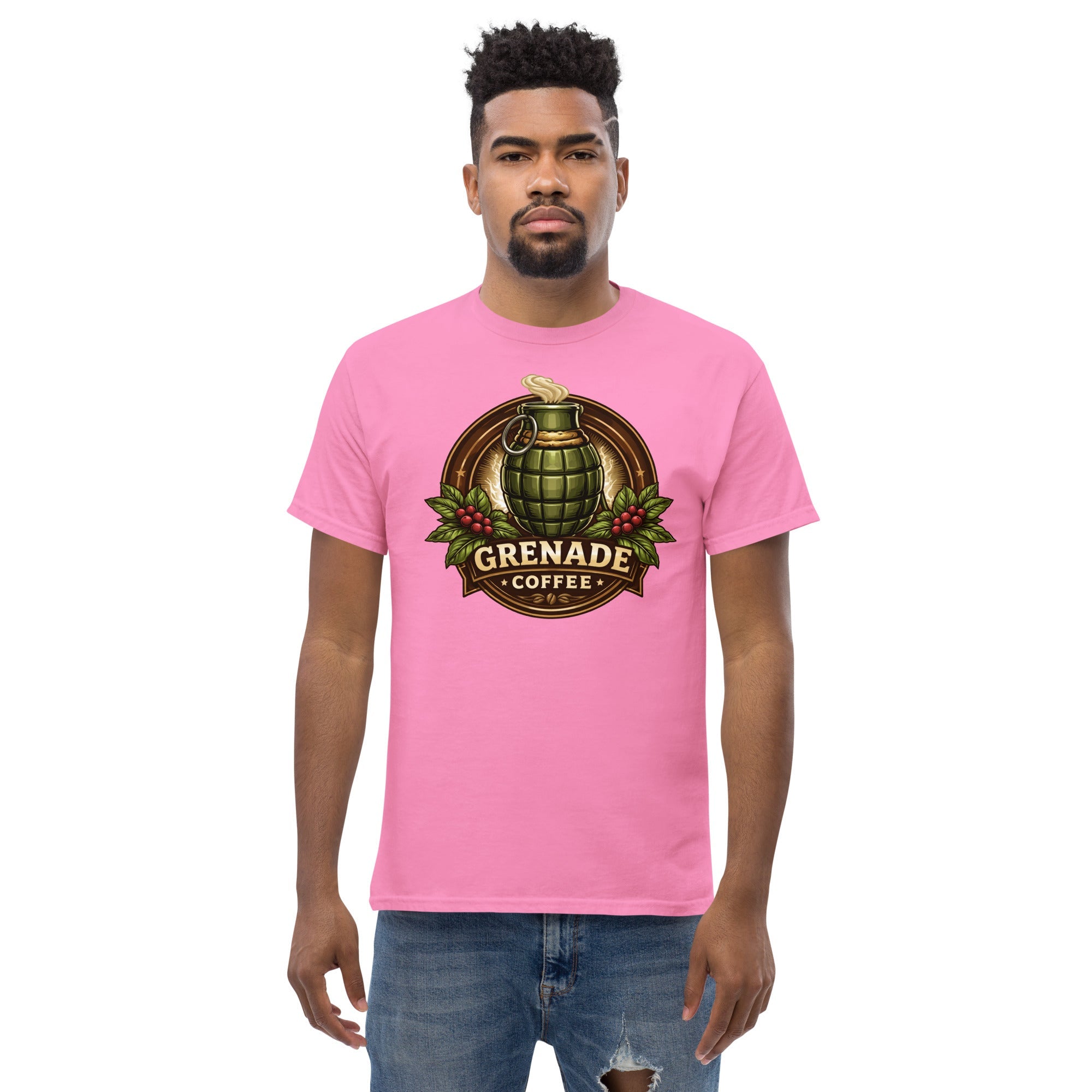 Unisex classic tee 100% cotton structured look streetwear layering