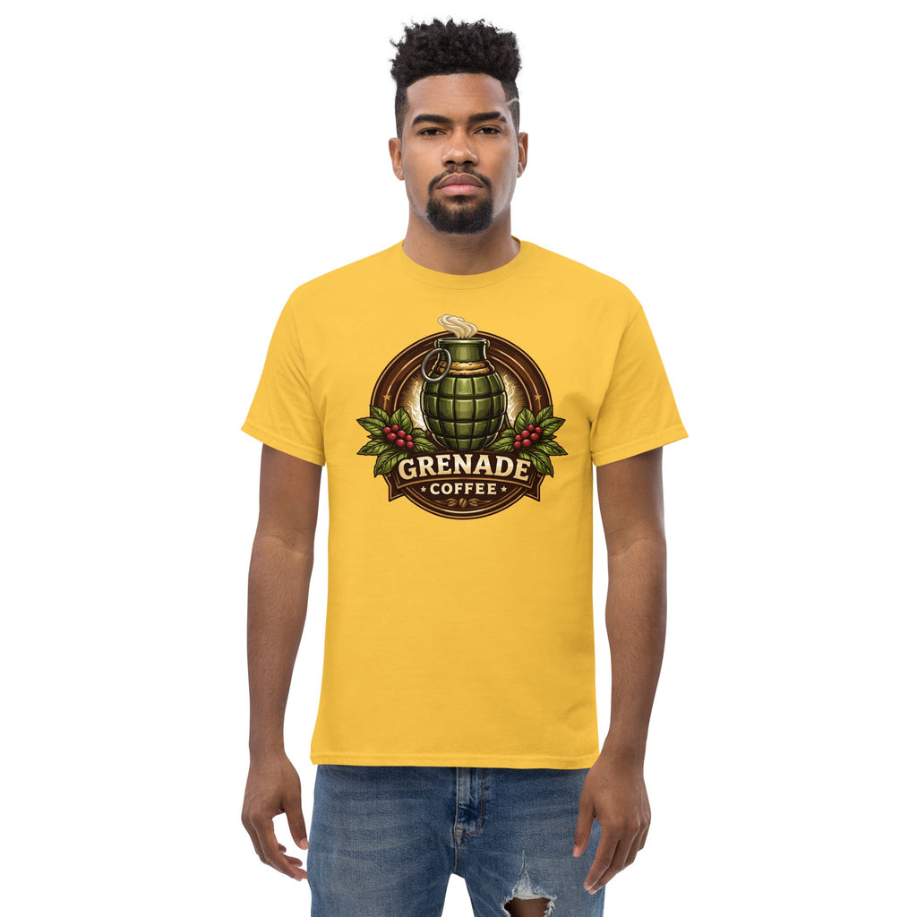 Unisex classic tee 100% cotton with sharp edges and layered streetwear style