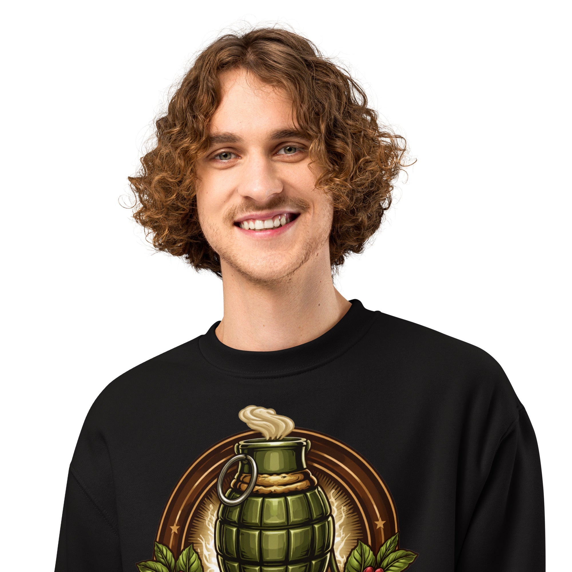 Oversized heavyweight sweatshirt unisex fit cozy fleece fabric