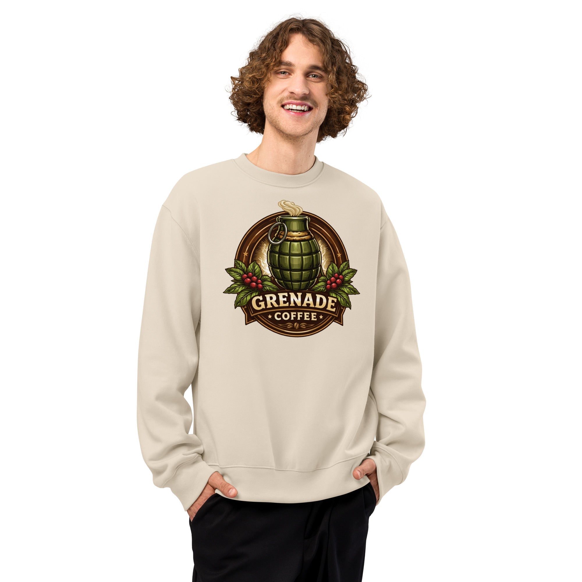 Oversized heavyweight sweatshirt with soft fleece and relaxed unisex fit